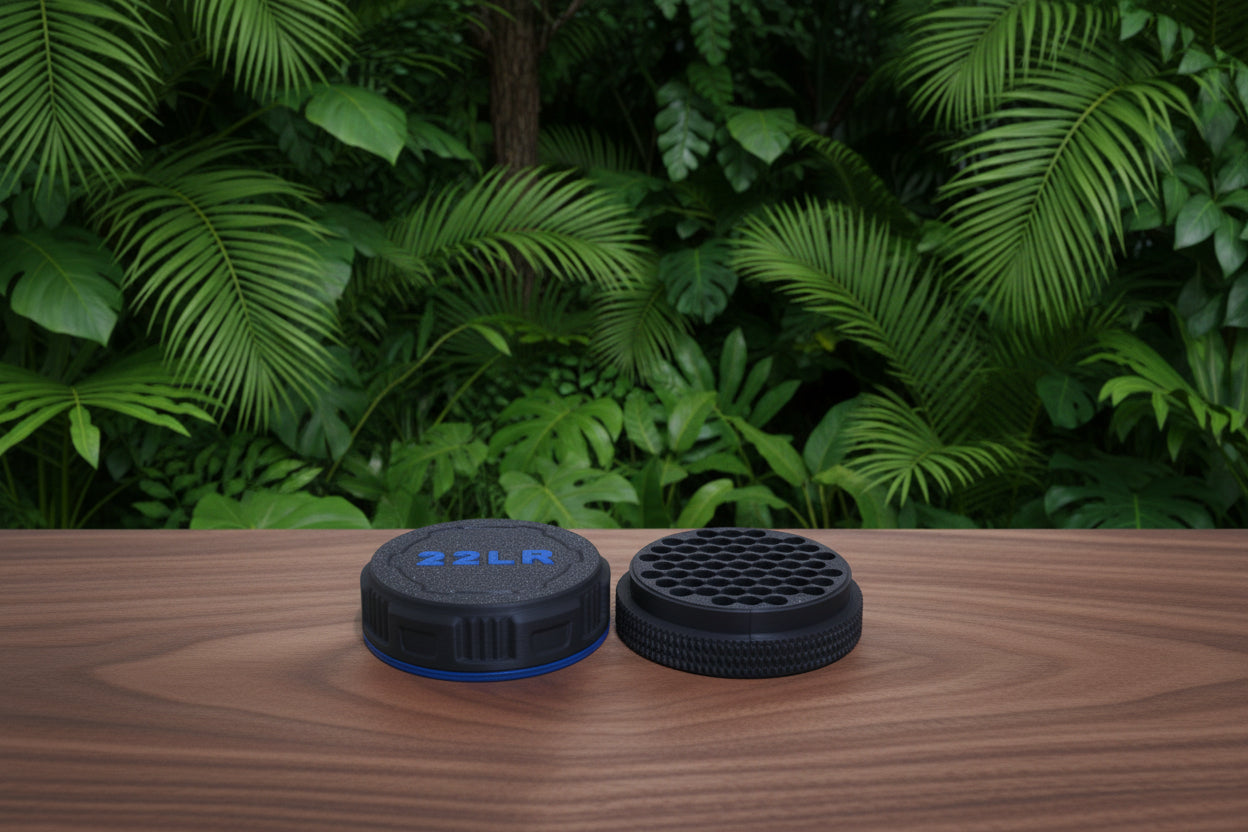 Customizable and Stackable Mini Pocket Sized .22LR Ammo Container Proudly Made in America