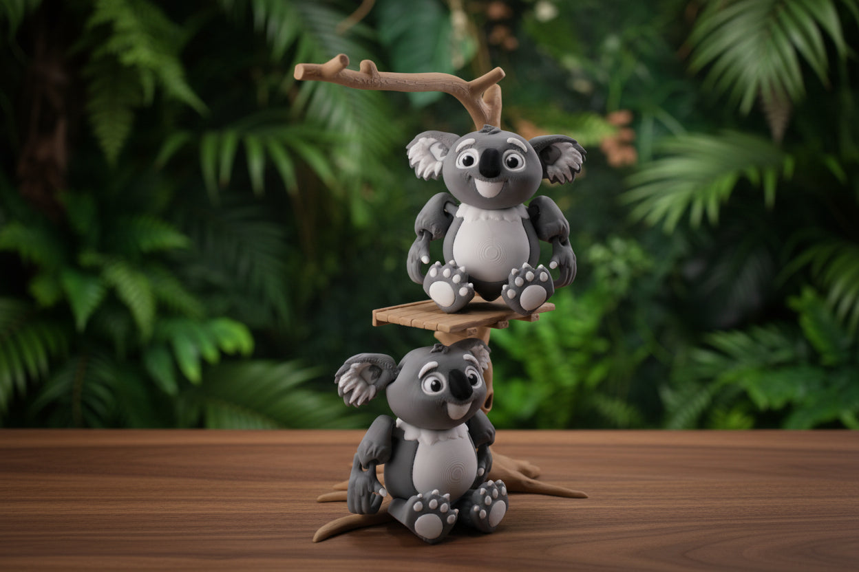 3d printed koala playset