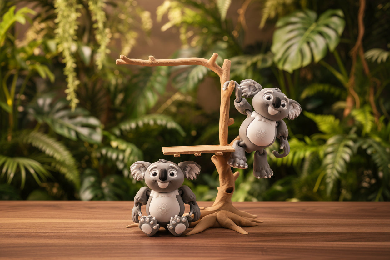 3d printed koala playset
