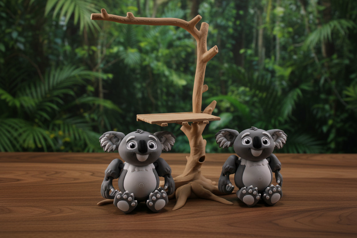 3d printed koala playset