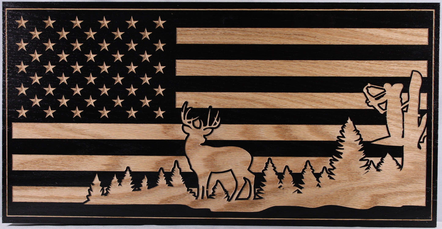 Large Bow Hunter Flag