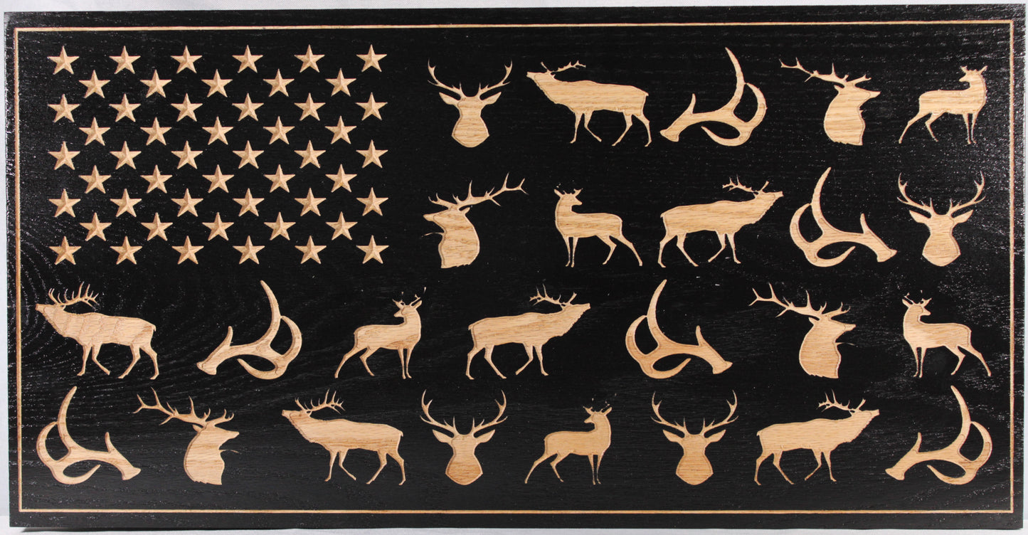 Carved Antler Flag