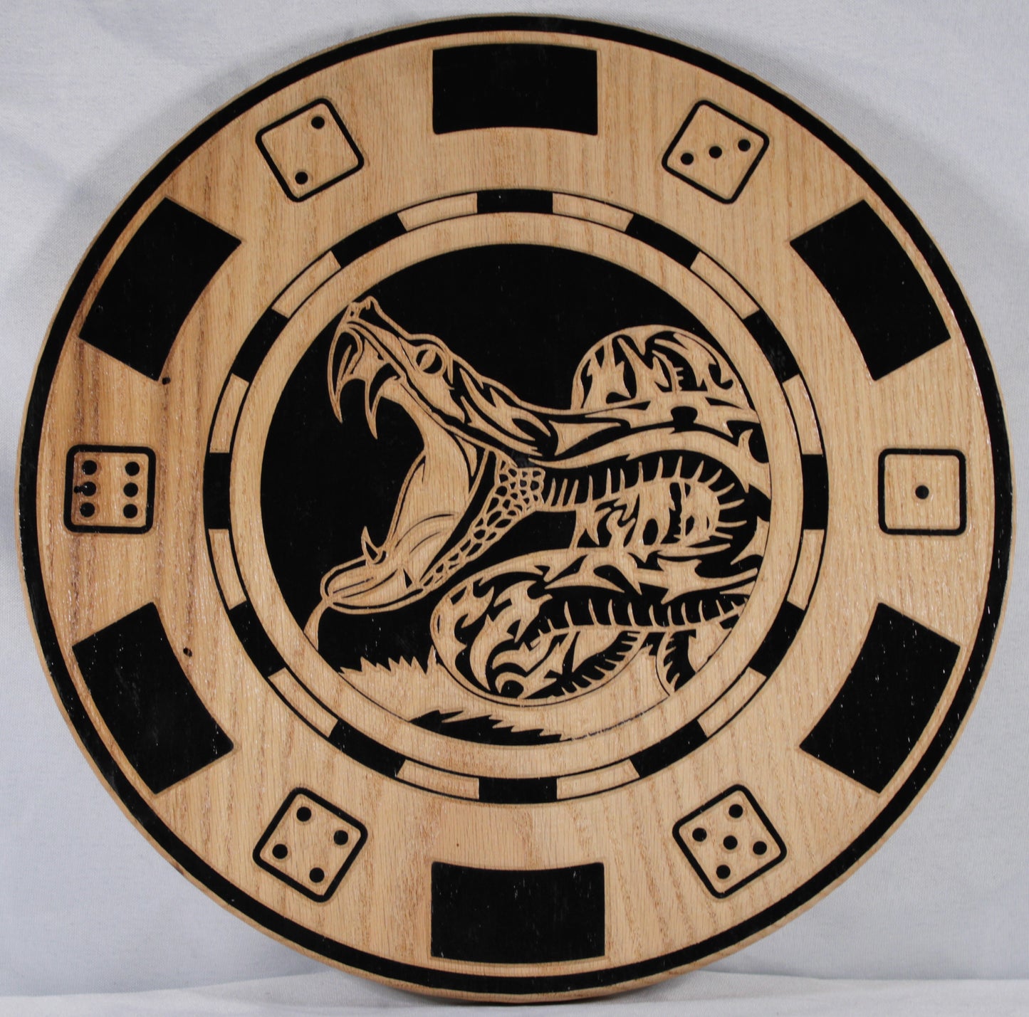 Carved Gasden Poker Chip