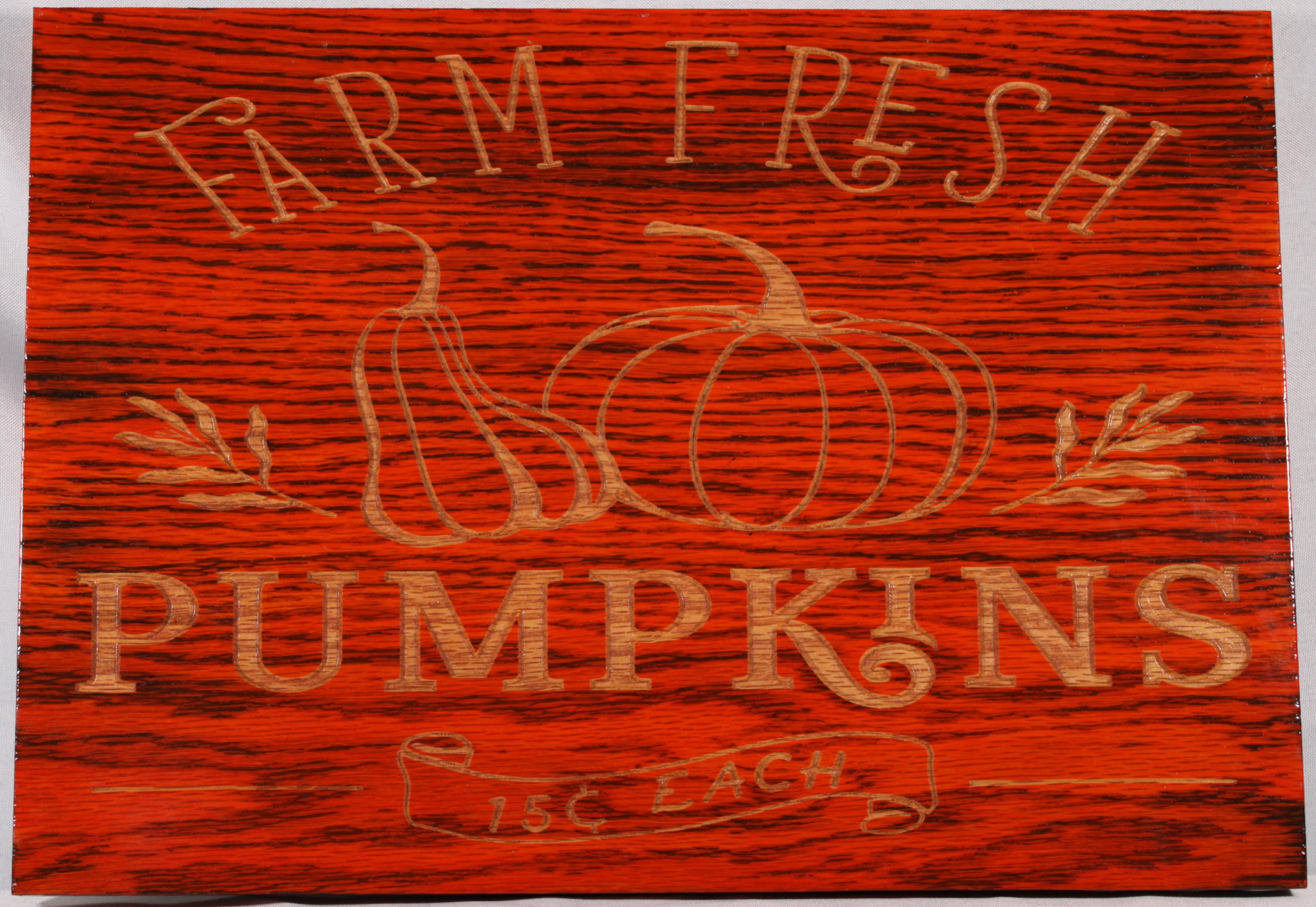 Farm Fresh Pumpkin Sign
