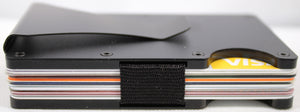 Laser Engraved RFID Blocking Minimalist Wallet W/Money Clip