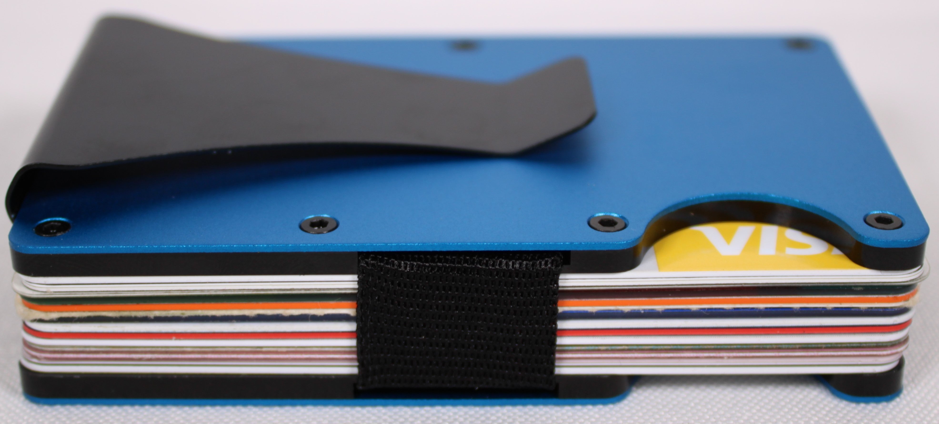 Laser Engraved RFID Blocking Minimalist Wallet W/Money Clip