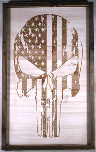 Punisher Skull With Flag Sign