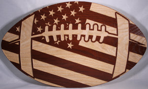 Carved Football Shaped Flag