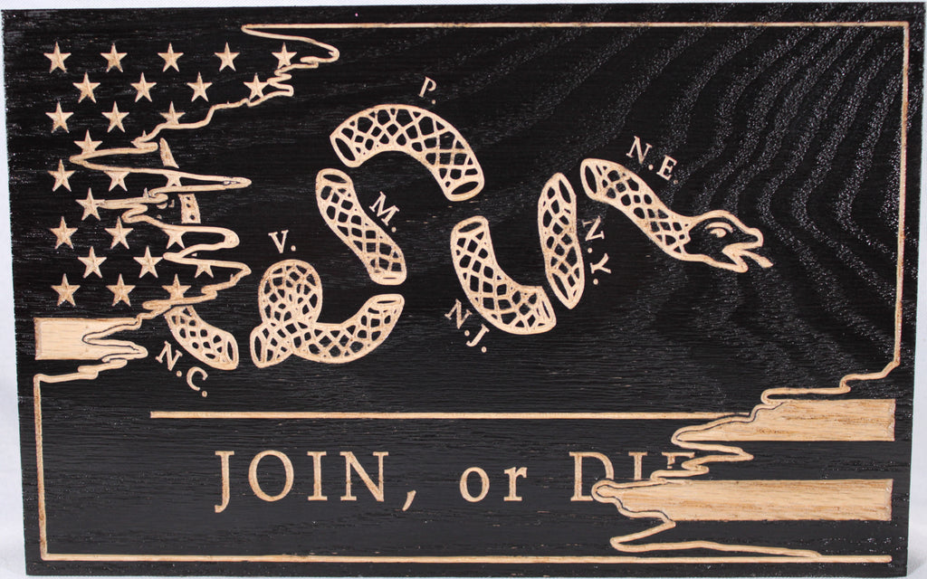 Small Join Or Die Tattered Flag
