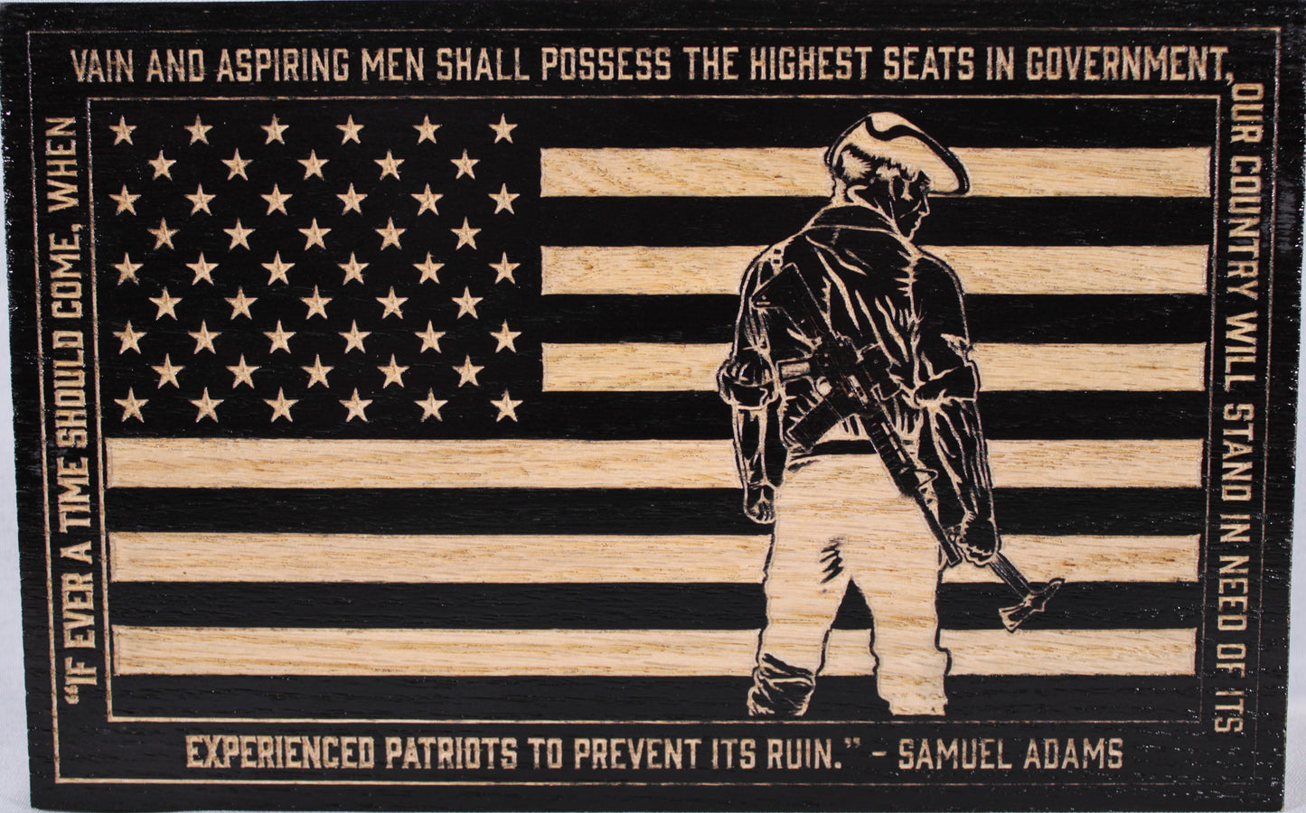 Small Samuel Adams Quote Flag