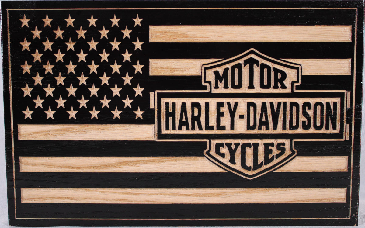 Small Harley Flag – KW Wood Creations