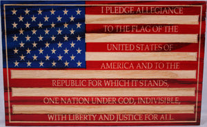 Small Pledge Of Allegiance Flag
