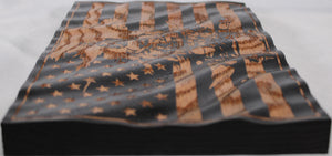 Small Wavy Tattered Soldier Flag