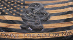 Draped 3D Don't Tread On Me Flag