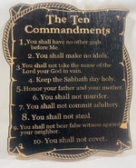 Ten Commandments Plaque