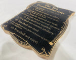 Ten Commandments Plaque