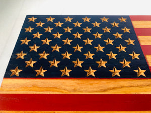 Carved U.S Army National Guard Flag