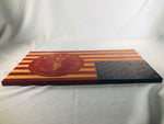 Carved U.S Army National Guard Flag