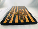 Carved Harley Davidson Parking Flag