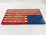 Carved Tattered Star-Spangled Banner Flag