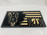 Carved Joe Burrow Bengals Flag