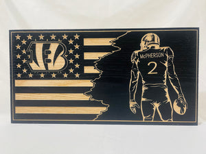 Carved Mcpherson Bengals Flag