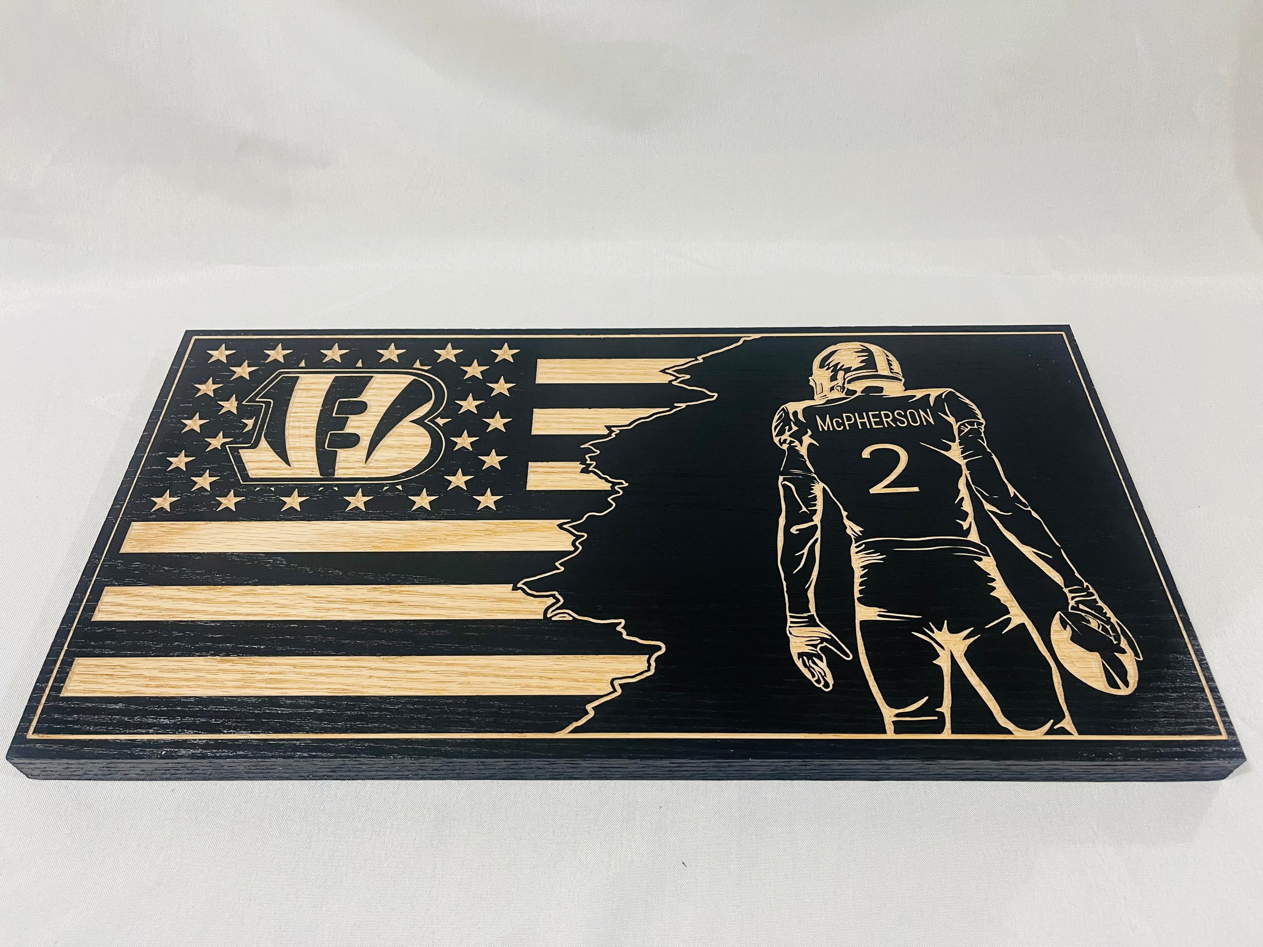 Carved Mcpherson Bengals Flag