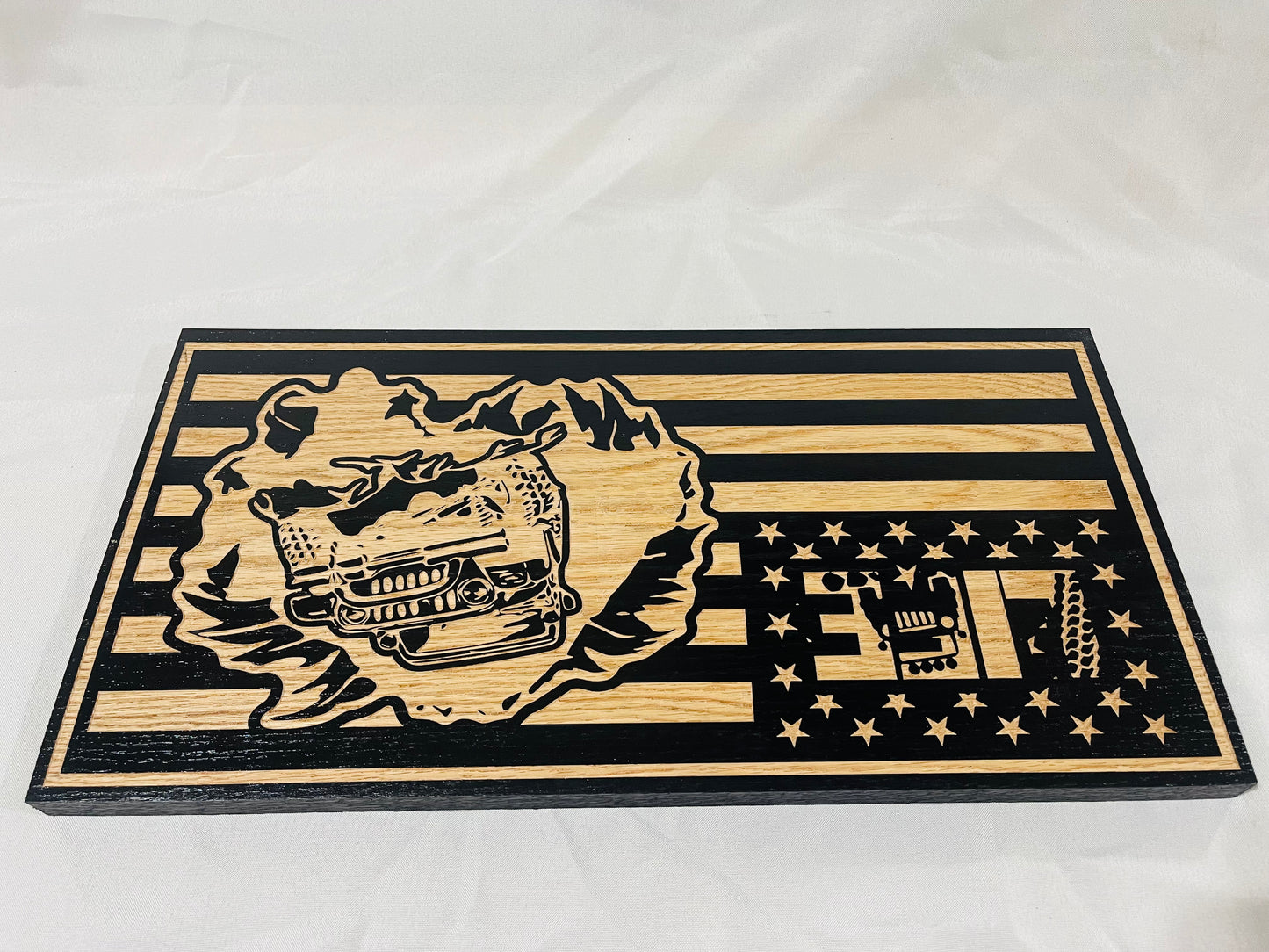 Carved Jeep Flag