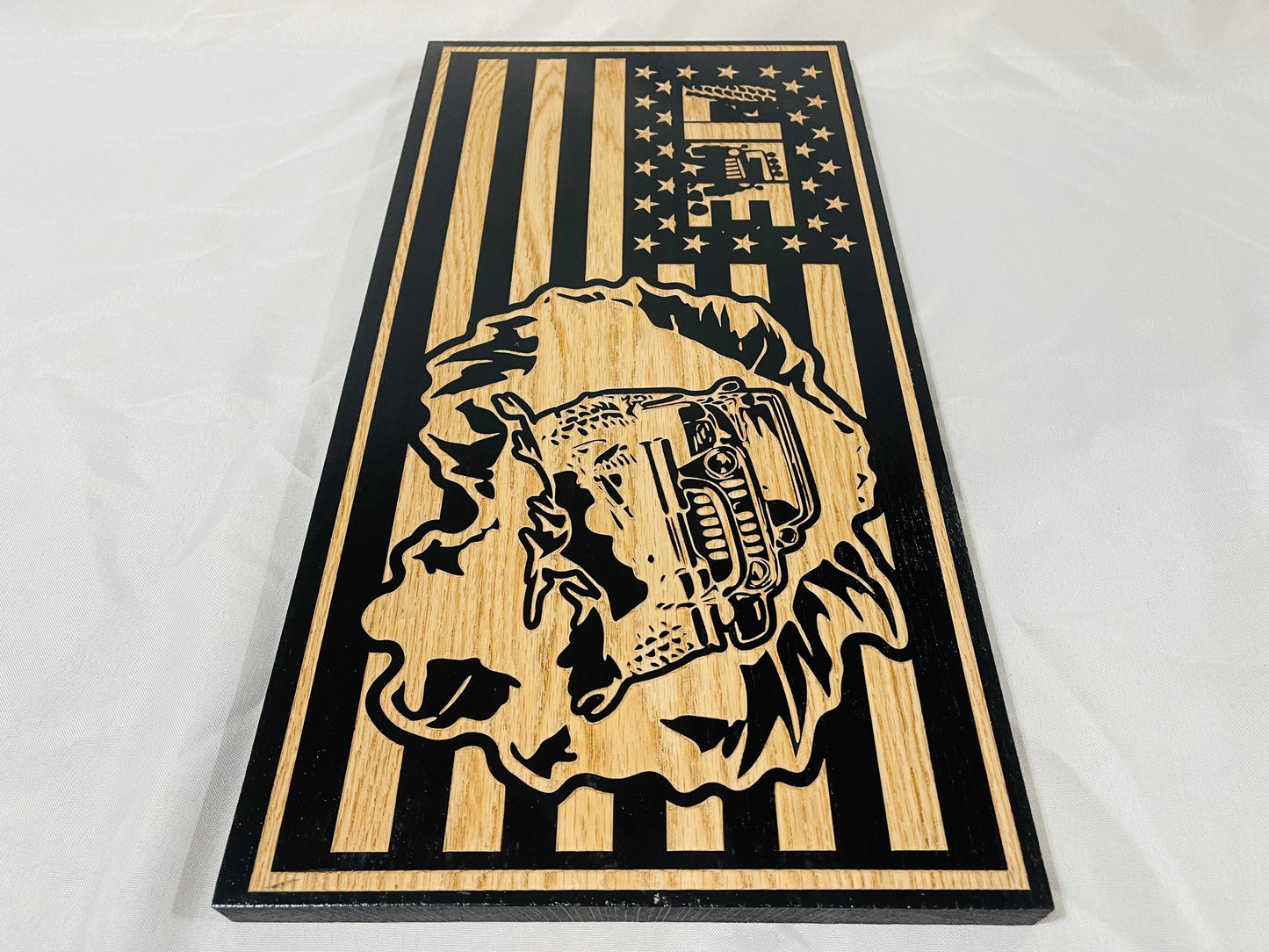 Carved Jeep Flag